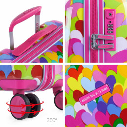 Βαλίτσα Μεσαία AGATHA RUIZ DE LA PRADA Colorful Hearts 131160-01