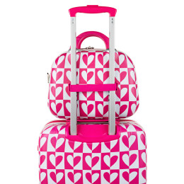 Beauty Case AGATHA RUIZ DE LA PRADA Pink/White Hearts 134235-01