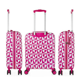 Βαλίτσα Καμπίνας AGATHA RUIZ DE LA PRADA Hearts Φούξια 134250-01