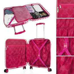 Βαλίτσα Καμπίνας AGATHA RUIZ DE LA PRADA Hearts Φούξια 134250-01