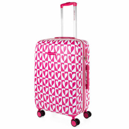 Βαλίτσα Μεσαία AGATHA RUIZ DE LA PRADA Pink/White Hearts 134260-01