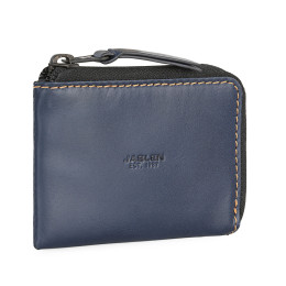 Πορτοφόλι Με Μπρελόκ Ανδρικό JASLEN Δερμάτινο Μπλε 205644-03