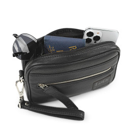 Τσαντάκι - Πορτοφόλι Χειρός Δερμάτινο Lois Μαύρο 305985-01