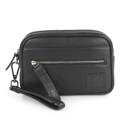 Τσαντάκι - Πορτοφόλι Χειρός Δερμάτινο Lois Μαύρο 305985-01