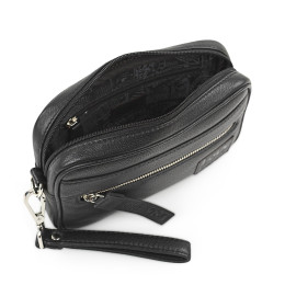 Τσαντάκι - Πορτοφόλι Χειρός Δερμάτινο Lois Μαύρο 305985-01