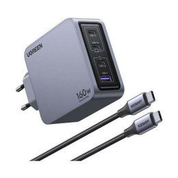 Ugreen Nexode pro 160w Wall Charger gan usb + 3x usb-c Gray (25877) (Ugr25877)