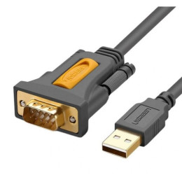Ugreen usb to db9 rs-232 Cable Cr104 2m Black (20222) (Ugr20222)