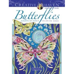 Creative Haven Butterflies Flights of Fancy Coloring Book