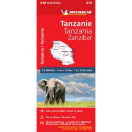 Tanzania & Zanzibar - Michelin National map 810
