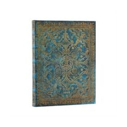 2026 Azure (Equinoxe) Ultra 12-Month day-at-a-Time Hardcover Flexi Dayplanner 2026 (Elastic Band Closure)