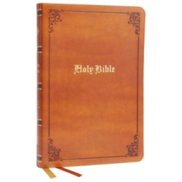 Kjv Holy Bible: Large Print Thinline, tan Leathersoft, red Letter, Comfort Print: King James Version