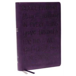 Kjv Holy Bible: Large Print With 53,000 Cross References, Purple Leathersoft, red Letter, Comfort Print (Thumb Indexed): King James Version (Verse art Cover Collection)