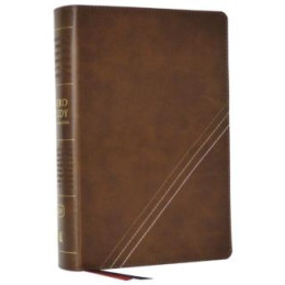 Kjv, Word Study Reference Bible, Leathersoft, Brown, red Letter, Comfort Print