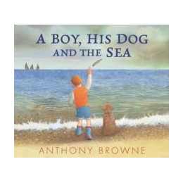 Boy, his dog and the sea