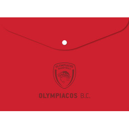 Φάκελος κουμπί Κόκκινος - Ολυμπιακός Μπάσκετ 5