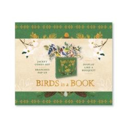 Birds in a Book (a Bouquet in a Book): Jacket Comes Off. Branches pop up. Display Like a Bouquet!