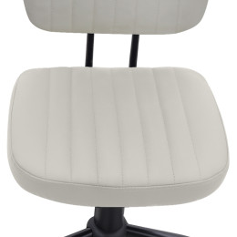 Καρέκλα Γραφείου Romano Megapap από Τεχνόδερμα Χρώμα Λευκό 46x53x79/86εκ.