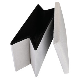 Estia Σκαμπο Cube Teddy με Αποθηκευτικο Χωρο 76χ38cm Λευκο