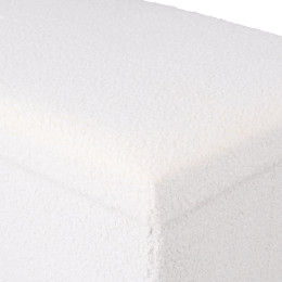 Estia Σκαμπο Cube Teddy με Αποθηκευτικο Χωρο 76χ38cm Λευκο