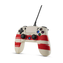 Spartan Gear - Hoplite 2 Wired Controller (Compatible With pc and Playstation 4) (Colour: Redline)