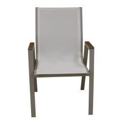 SELBY CAPPUCCINO/WHITE TEXT ΜΕΤΑΛΛΙΚΗ ΠΟΛ/ΝΑ 56Χ64Χ90εκ.