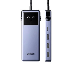 Ugreen usb-c hub Cm888 uno 7w1 usb-c 3.2 Gen1 pd 85w Hdmi usb 3.0 (45155) (Ugr45155)