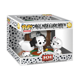 Funko Pop! Moment: 101 Dalmatians - Rolly, Patch, & Lucky With tv #1664 Vinyl Figure