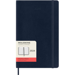 Moleskine 2024 12-Month Daily Large Softcover Notebook
