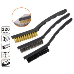 Shind σετ Συρματοβουρτσες 3 Τεμ. 9" (3x220mm) (Shi-31430) (Shi31430)