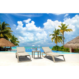 RIO PRO ΞΑΠΛΩΣΤΡΑ TAUPE/TAUPE ΠΟΛ/ΝΙΟΥ 190X70X33εκ.