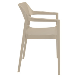 TULUM TAUPE ΠΟΛΥΘΡΟΝΑ ΠΟΛ/ΝΙΟΥ 55X52X79εκ.