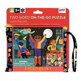 Petit Collage - Παζλ  2 Οψεων με Υπερηρωες για Παιδακια απο 5 Ετων