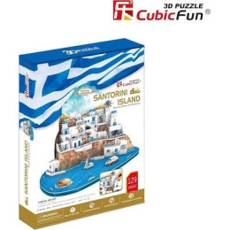Puzzle 3d 129 Κομματια Σαντορινη