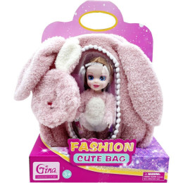 Τσαντα Πλατης Λουτρινη με Κουκλα  20χ9χ27,5cm Luna
