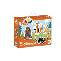 Baby Puzzles – ζωα του Δασους (6 Παζλ 27 Κομματια)