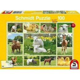 Παιδικο Puzzle Ζωακια τησ Φαρμας 100pcs για 6+ Ετων Schmidt Spiele