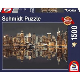 Puzzle new York Skyline at Night 2d 1500 Κομματια