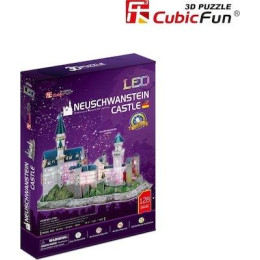 Puzzle 3d Neuschwanstein Castle With led 128 Κομματια