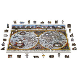 Wooden.city - Ξυλινο Παζλ Παγκοσμιος Χαρτης Nova Terrarum (1010 Κομματια)