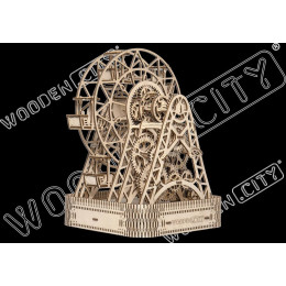 Wooden.city - Ξυλινο Μηχανικο Παζλ Ροδα του Λουνα Παρκ (470 Κομματια)