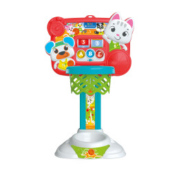 Baby Clementoni Βρεφικό Εκπαιδευτικό Παιχνίδι Μπασκετάκιας Με Μπάλα Για 18+ Μηνών