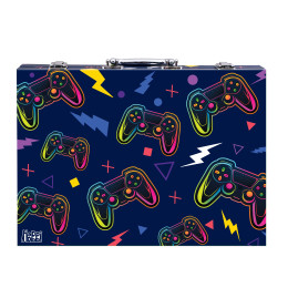 HappiHobbi Κασετίνα Ζωγραφικής Deluxe Βιντεοπαιχνίδι Με 100 Αξεσουάρ Για 3+ Χρονών