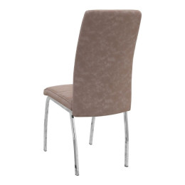 Σετ Τραπεζαρία 5τμχ Darlen - Alma Megapap Χρώμα Sencron Black - Μπεζ 125x72x74εκ.