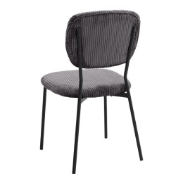 Σετ Τραπεζαρία 5τμχ Darlen - Kevin Megapap Χρώμα Sencron Black - Γκρι 125x72x74εκ.