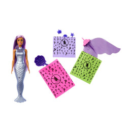 Mattel Barbie: Color Reveal Mermaid Series - Doll 6 Surprises (Random) (Jfv58)