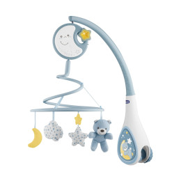 Chicco First Dreams: Βρεφικό Περιστρεφόμενο Κούνιας με Μελωδίες, 3 σε 1, Next2dreams, Σιέλ (Y01-07627-20)