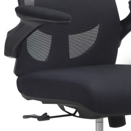 Καρέκλα Γραφείου Διευθυντική Belora Megapap με Ύφασμα Mesh Χρώμα Μαύρο 63,5x62x117/127εκ.