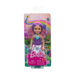 Mattel Barbie: Chelsea - Floral Purple Dress With Purple Hair Doll (Jkh60)