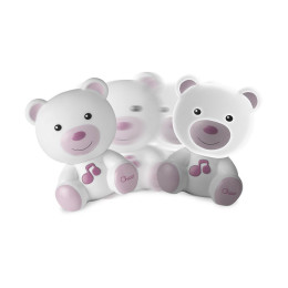 Chicco First Dreams: Βρεφικό Φωτάκι Νυκτός Αρκουδάκι με Μελωδίες, ροζ (Y01-09830-10)