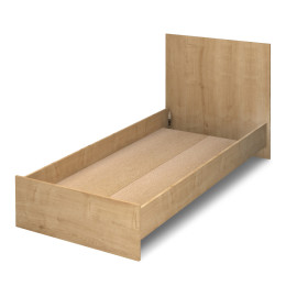 Κρεβάτι Troy Megapap Χρώμα Φυσικό Οξιάς 100x200εκ.